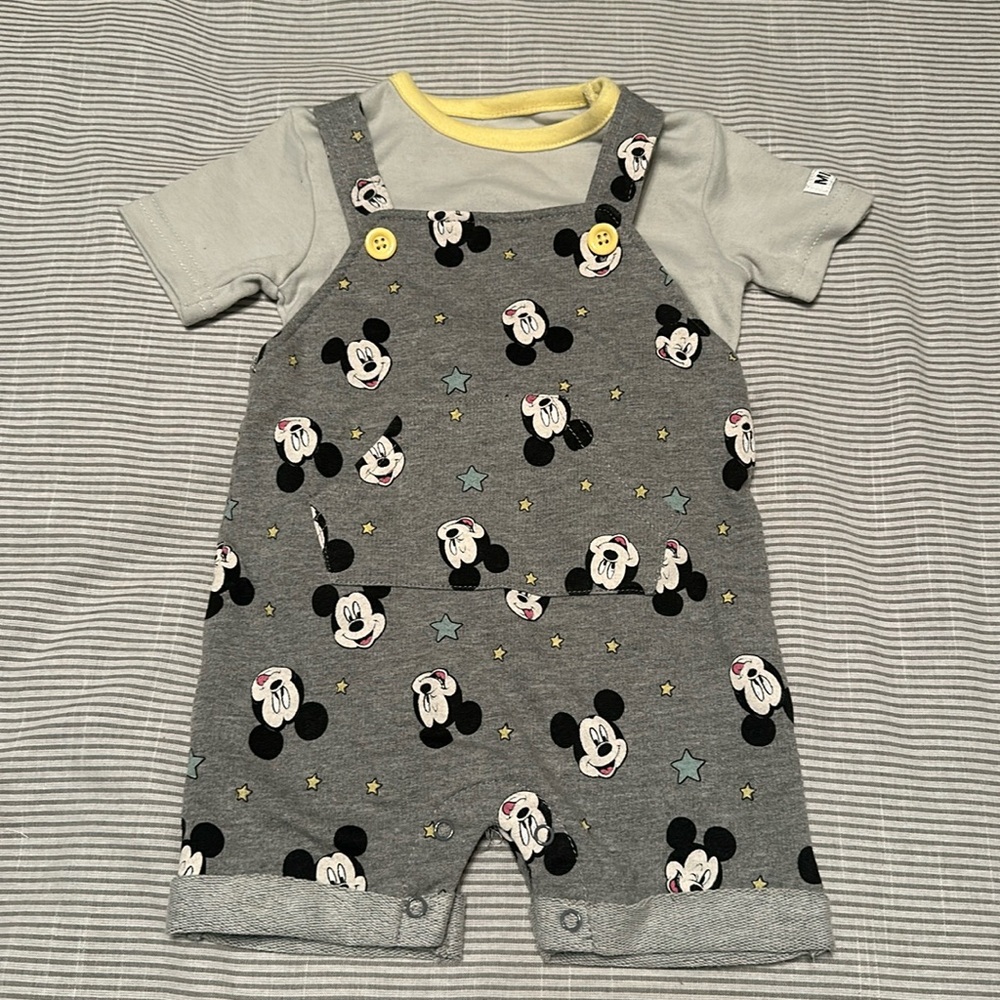 Disney baby overall set 6-9 months